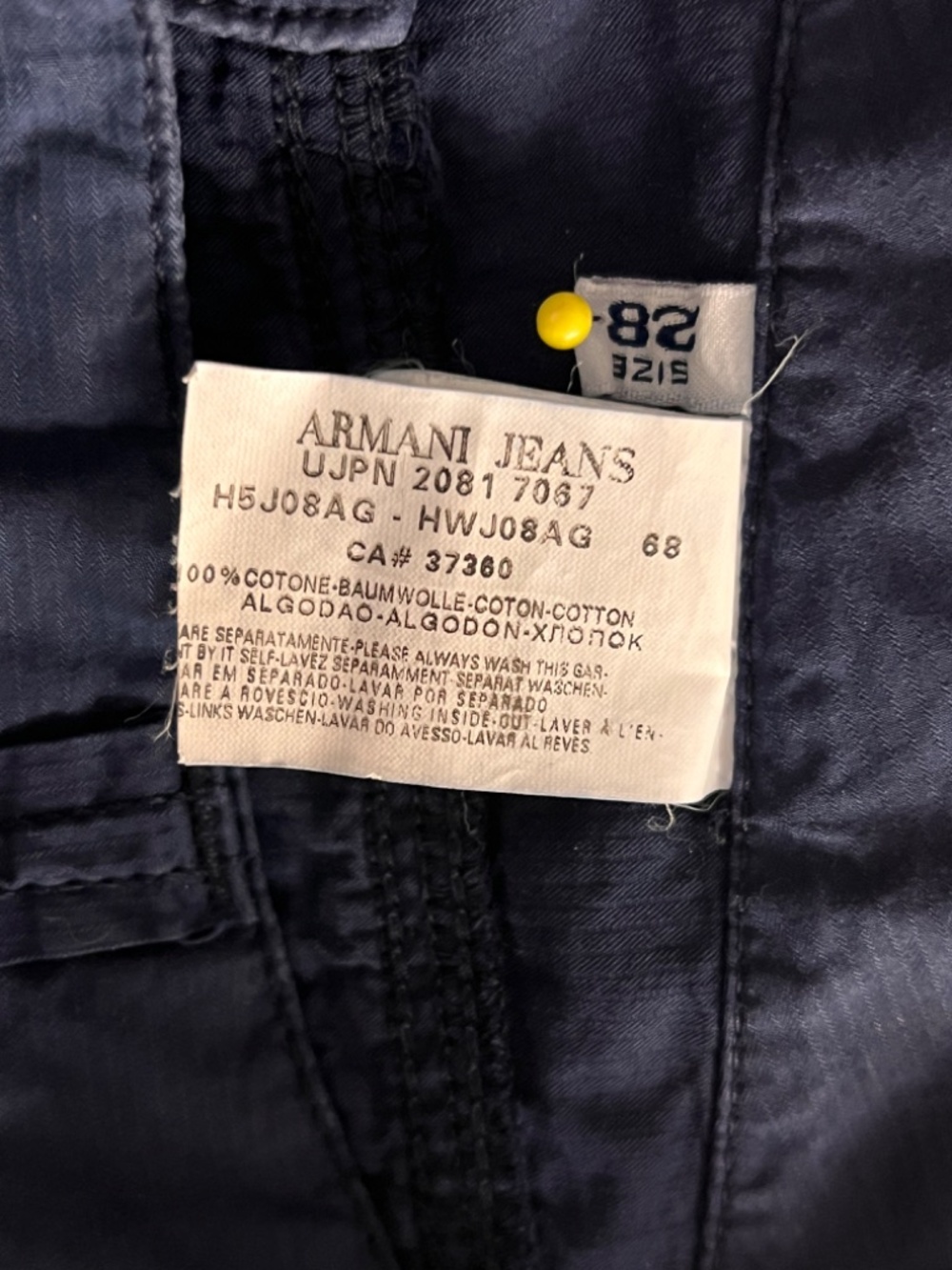 NWT Vintage Armani Jeans women's high rise bootcut trousers Size 28 - Picture 10 of 16